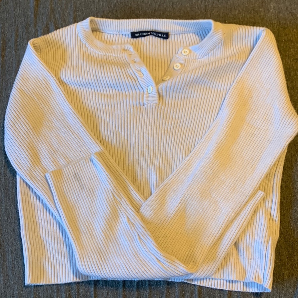 Brandy Melville long sleeve sweater crop top